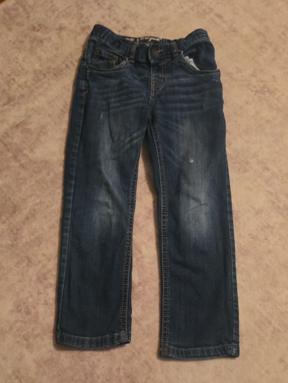 Cat & Jack Kids Straight Jeans - Dark Blue Wash